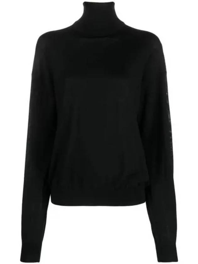 Luxury Saint Laurent Trending 2026 Cassandre Turtleneck Black