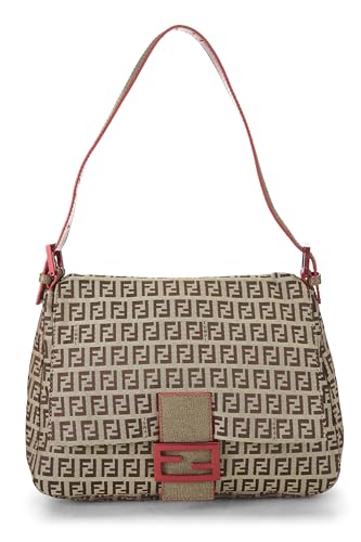 Fendi, Red Zucchino Canvas Mama, Red