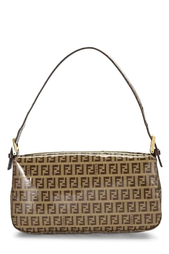Fendi, Brown Zucchino Vinyl Baguette, Brown