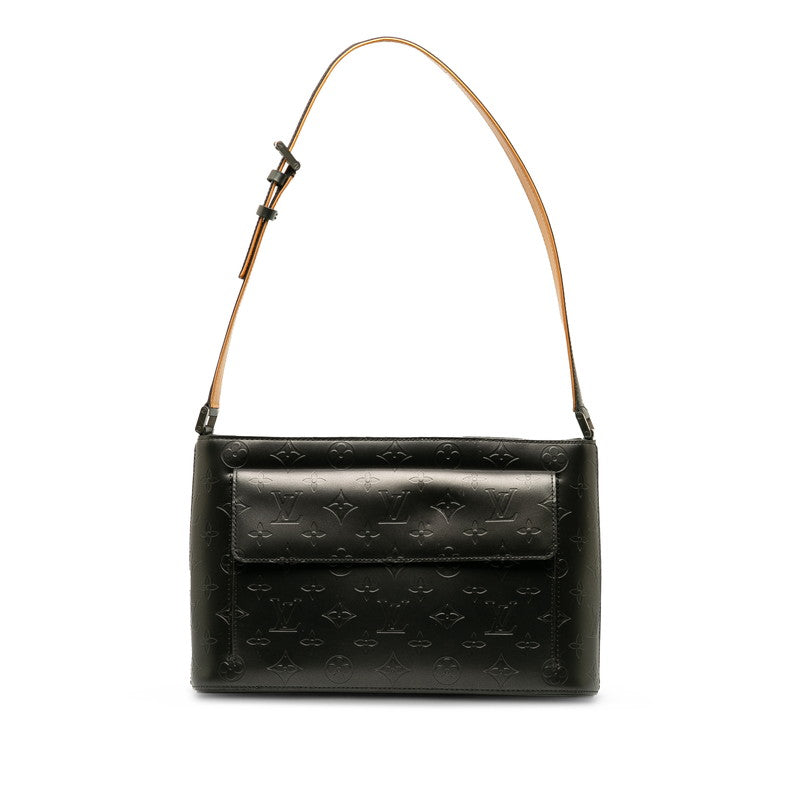 Louis Vuitton Monogram Matte Alston Shoulder Bag Noir Black Leather