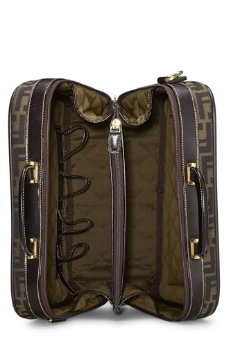 Fendi, Brown Zucca Canvas Briefcase, Brown