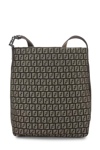 Fendi, Brown Zucchino Canvas Messenger, Brown