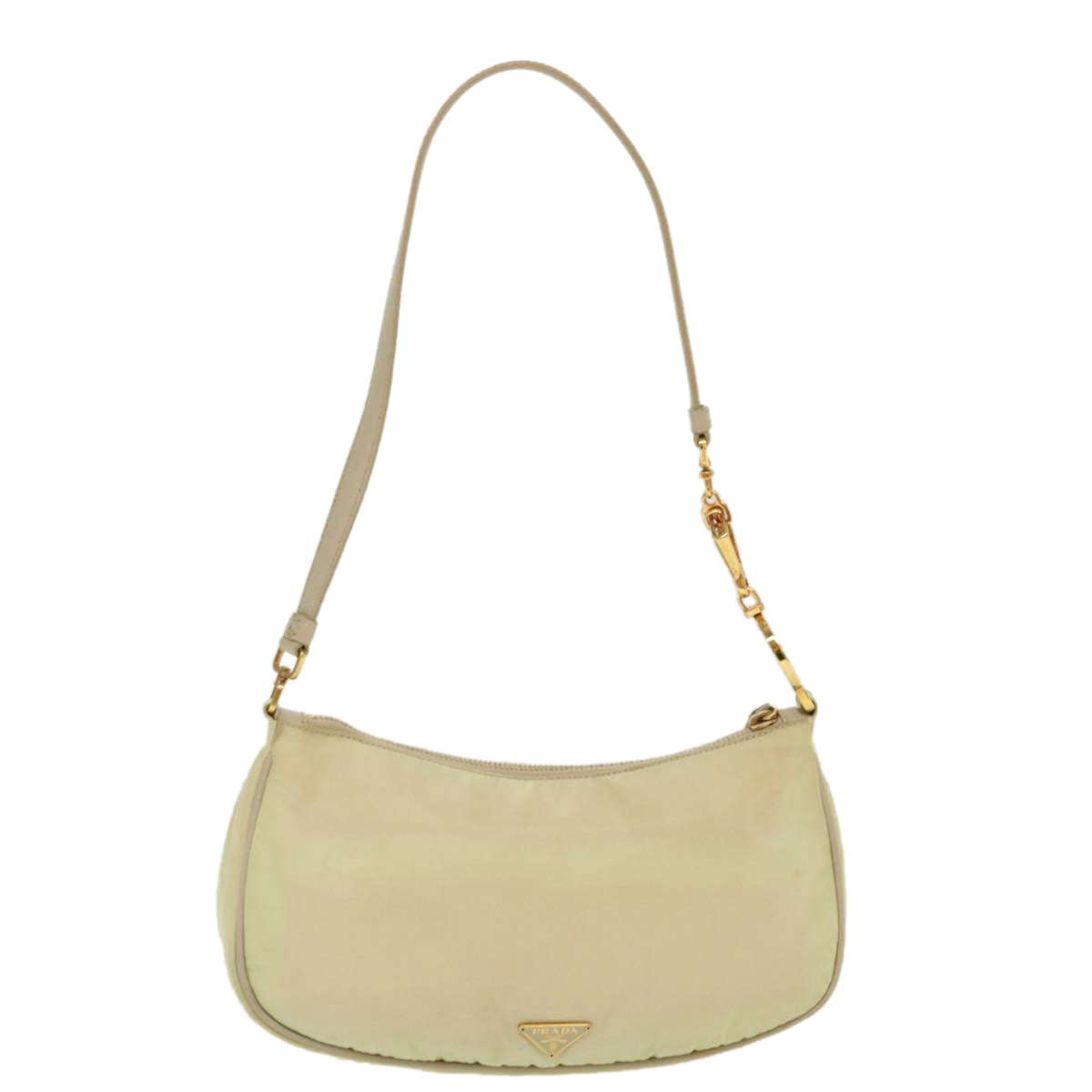 Prada Shoulder Bag Nylon Beige