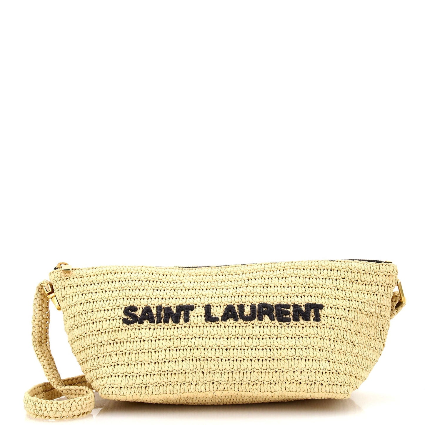 Luxury Saint Laurent Trending 2025 Tuc Logo Crossbody Bag Woven Raffia