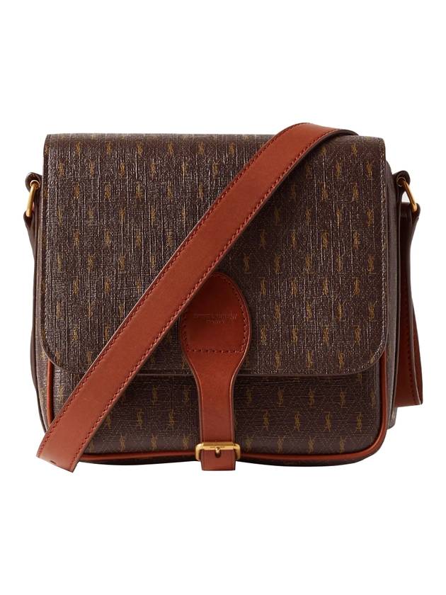 Luxury Saint Laurent Trending 2025 Monogram Buckle Medium Satchel Cross Bag Brown