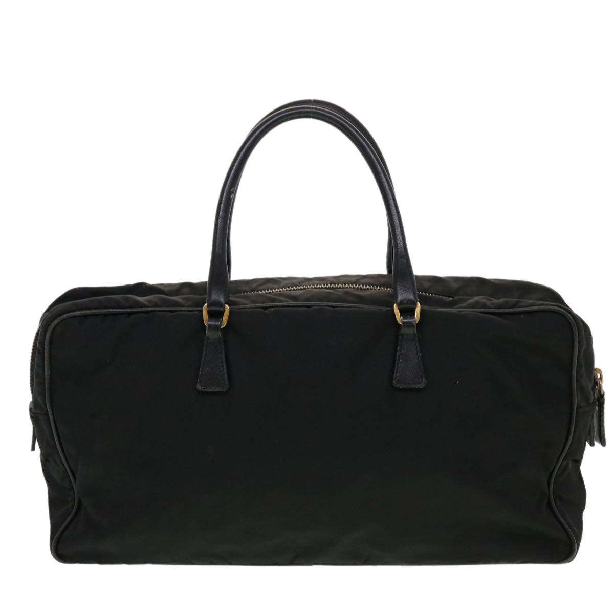 PRADA Hand Bag Nylon Black Auth