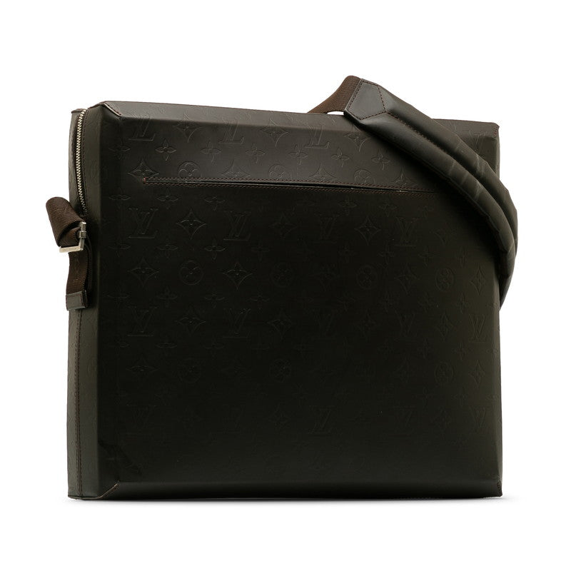 Louis Vuitton Monogram Glasses Steve Shoulder Bag Business Bag Coffee Brown Carfresser Men LOUIS VUITTON