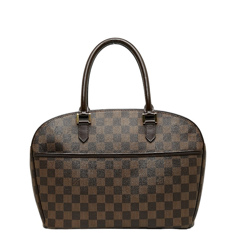Louis Vuitton Damiere Sarria Horizontal Handbag Brown PVC Leather Louis Vuitton