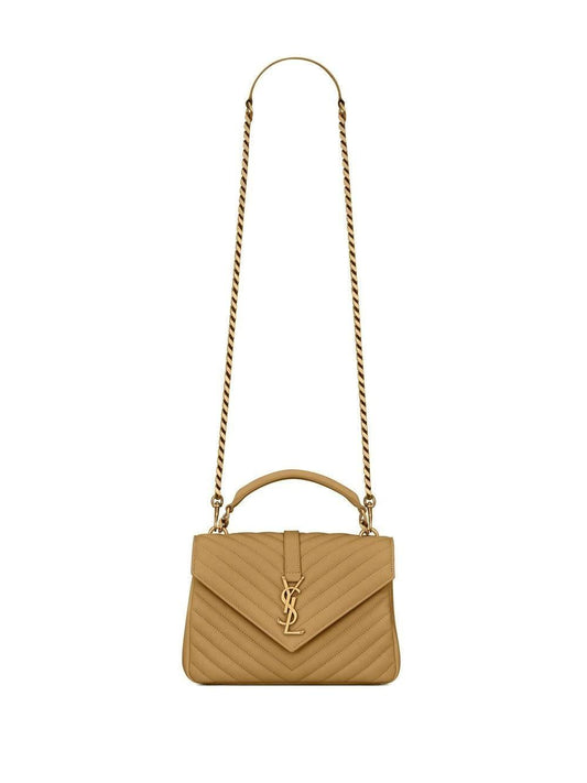 Luxury Saint Laurent Trending 2026 Women's Ysl Bo Mng College M Poncho in Golden Olive | 600279BRM073331