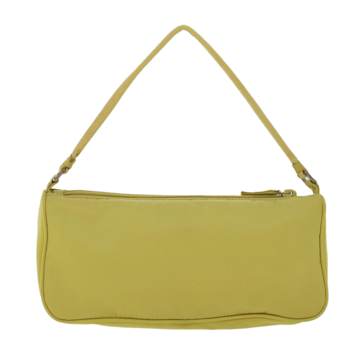 Prada Accessory Pouch Nylon Light Yellow Luxury Handbag