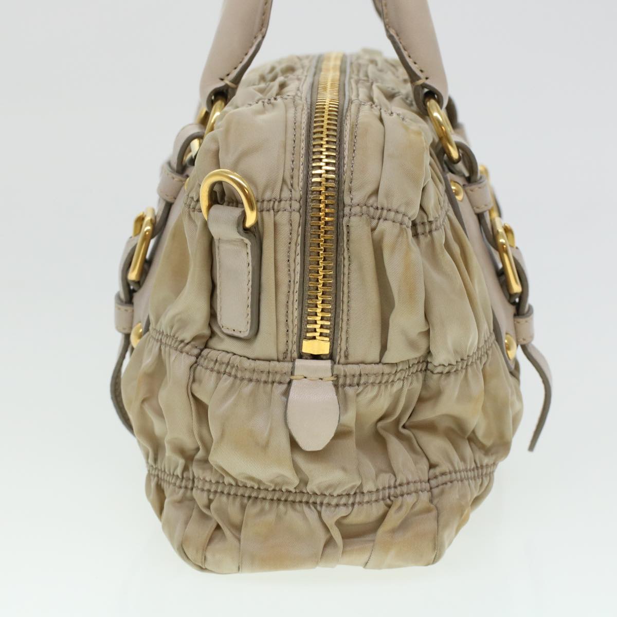 Prada Hand Bag Nylon 2way Shoulder Bag Khaki