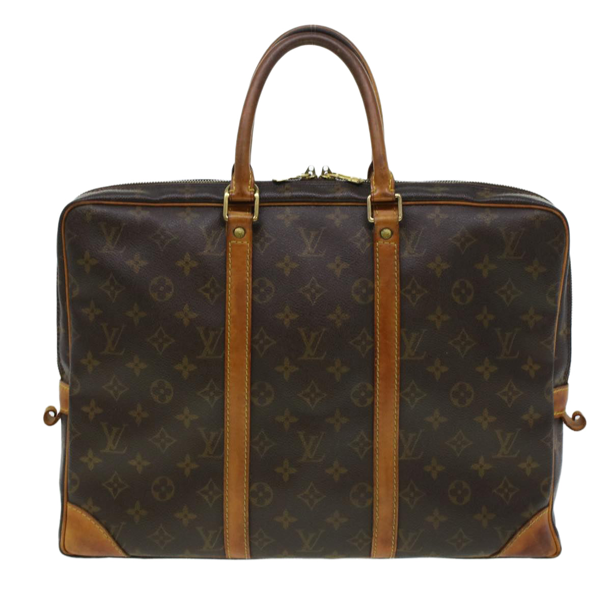 Louis Vuitton Monogram Porte Documents Voyage Business Bag LV Auth
