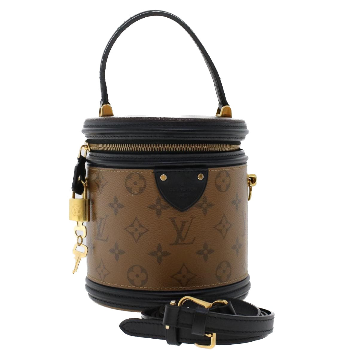 LOUIS VUITTON Monogram Reverse Cannes Hand Bag 2way LV Auth 44215A