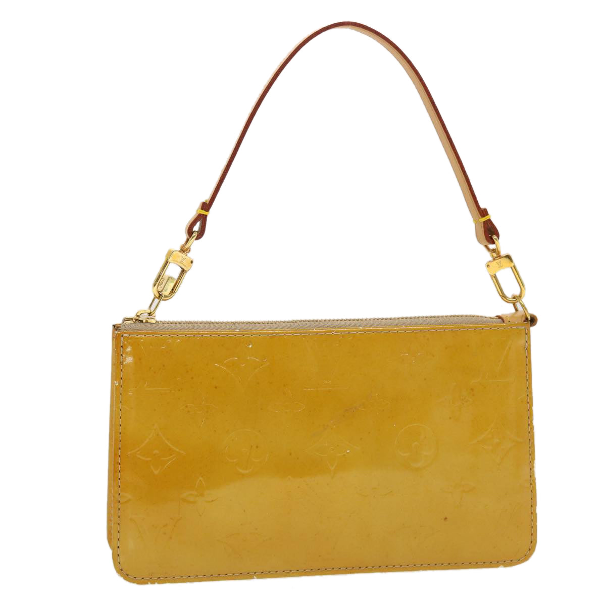 Louis Vuitton Monogram Vernis Lexington Accessory Pouch Beige LV Clutch