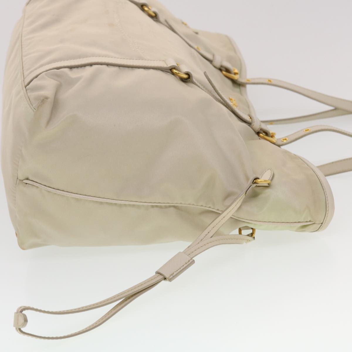 Prada Tote Bag Nylon Beige