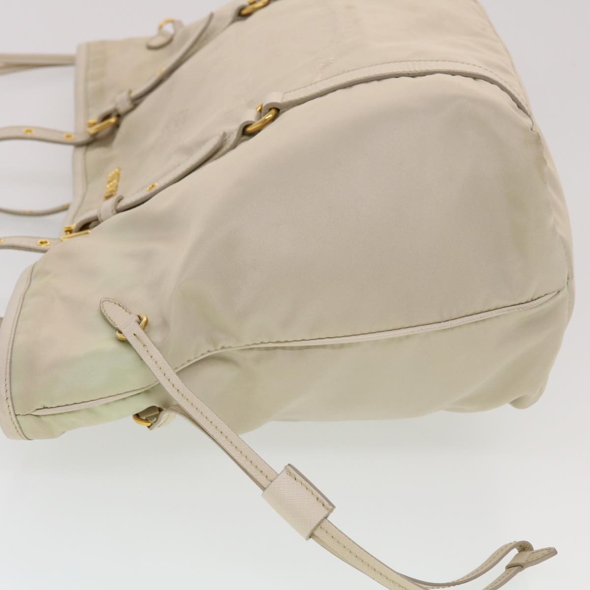 Prada Tote Bag Nylon Beige