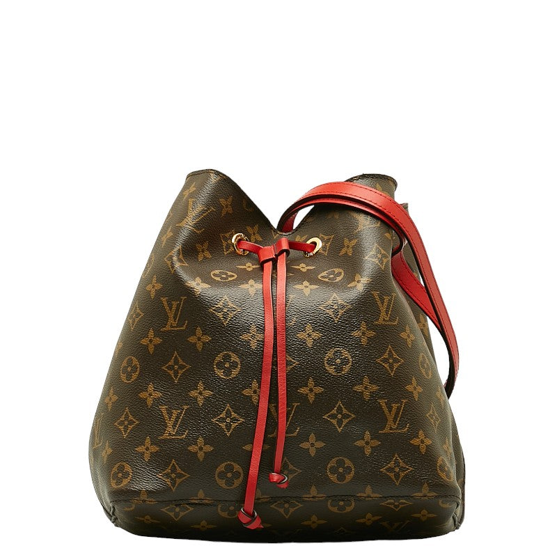 Louis Vuitton Monogram PVC/Ledger Shoulder Bag Cocklic Red Brown