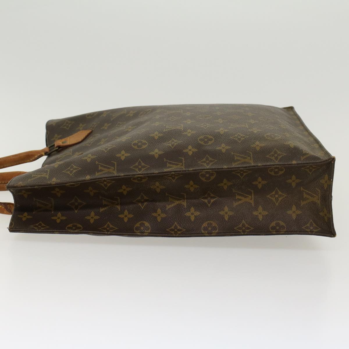 Louis Vuitton Monogram Sac Plat Hand Bag LV Auth