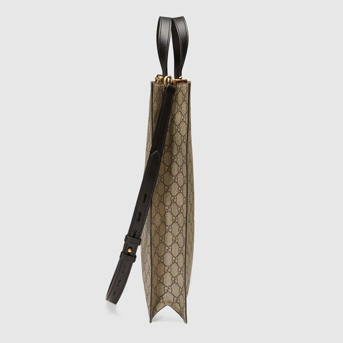 Gucci Monogram Leather Canvas Tote