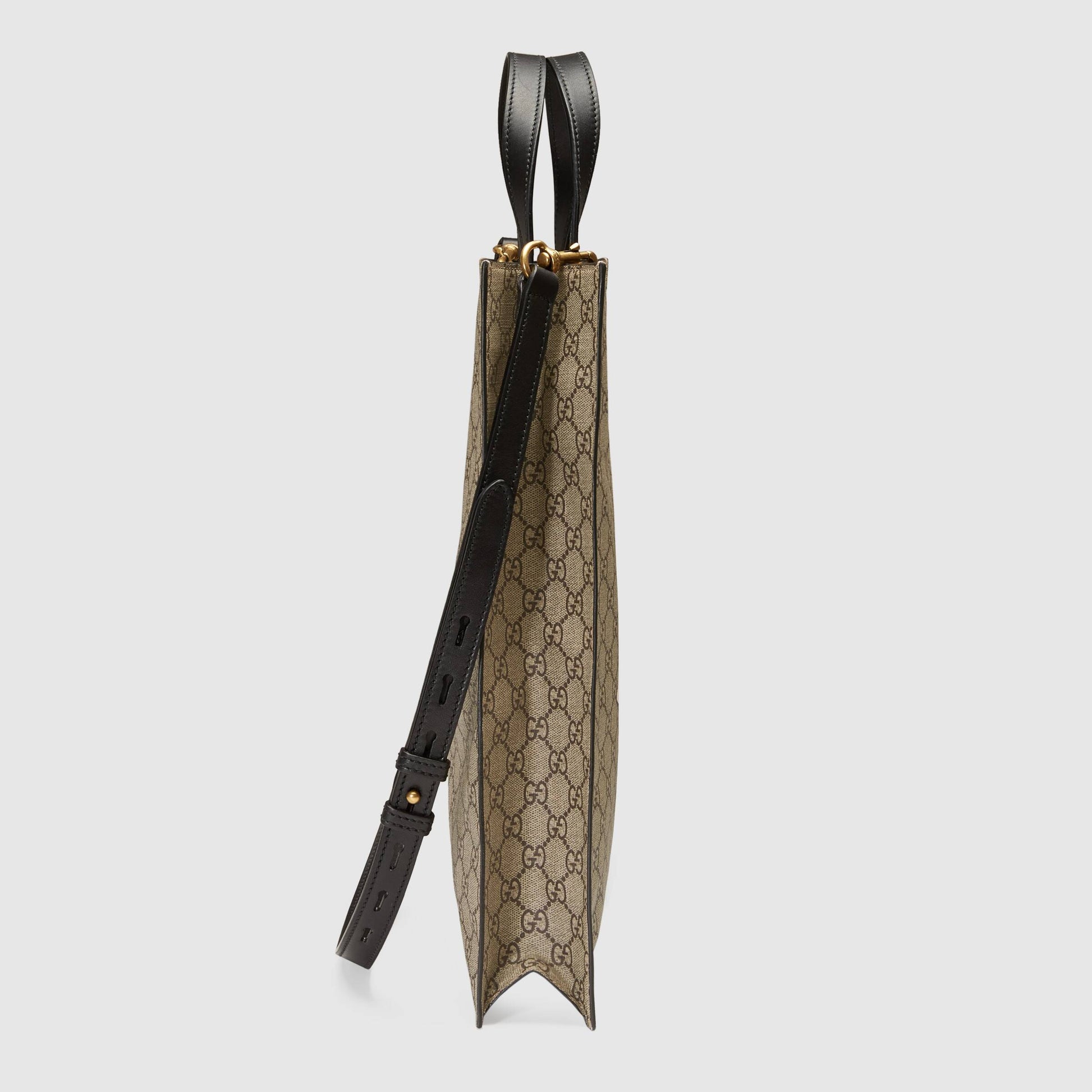 Gucci Monogram Leather Canvas Tote
