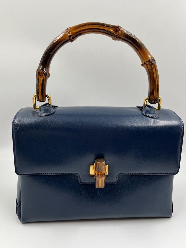 Gucci Bamboo Leather Shoulder Bag Style 2
