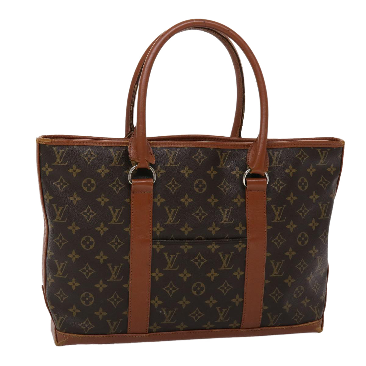Louis Vuitton Monogram Sac Weekend PM Hand Bag LV Auth
