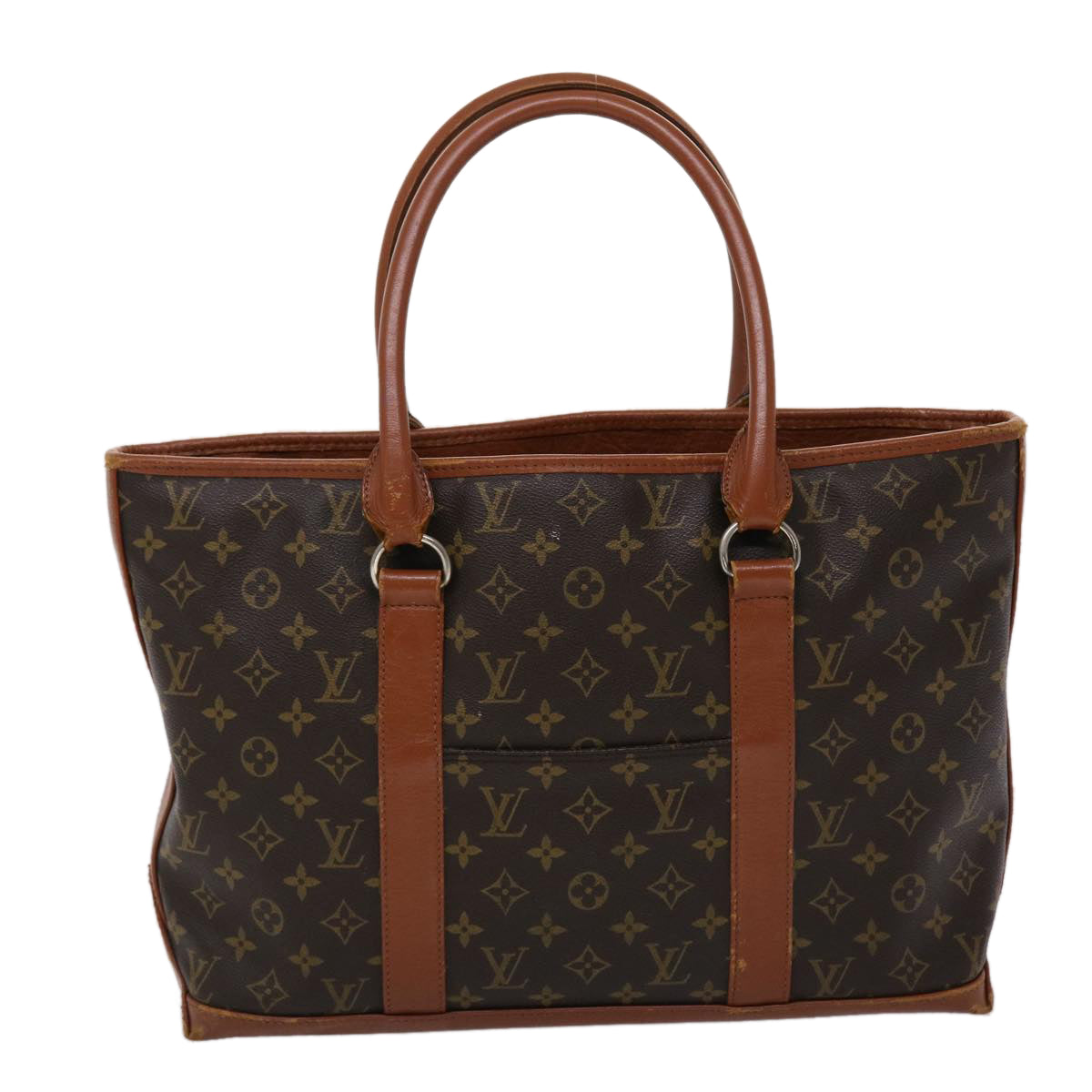Louis Vuitton Monogram Sac Weekend PM Hand Bag LV Auth
