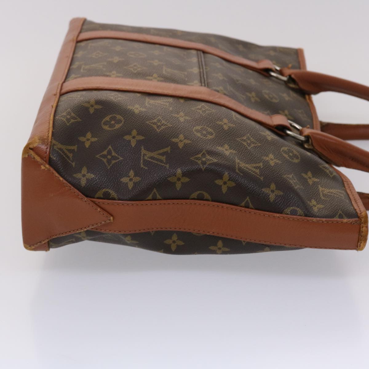 Louis Vuitton Monogram Sac Weekend PM Hand Bag LV Auth