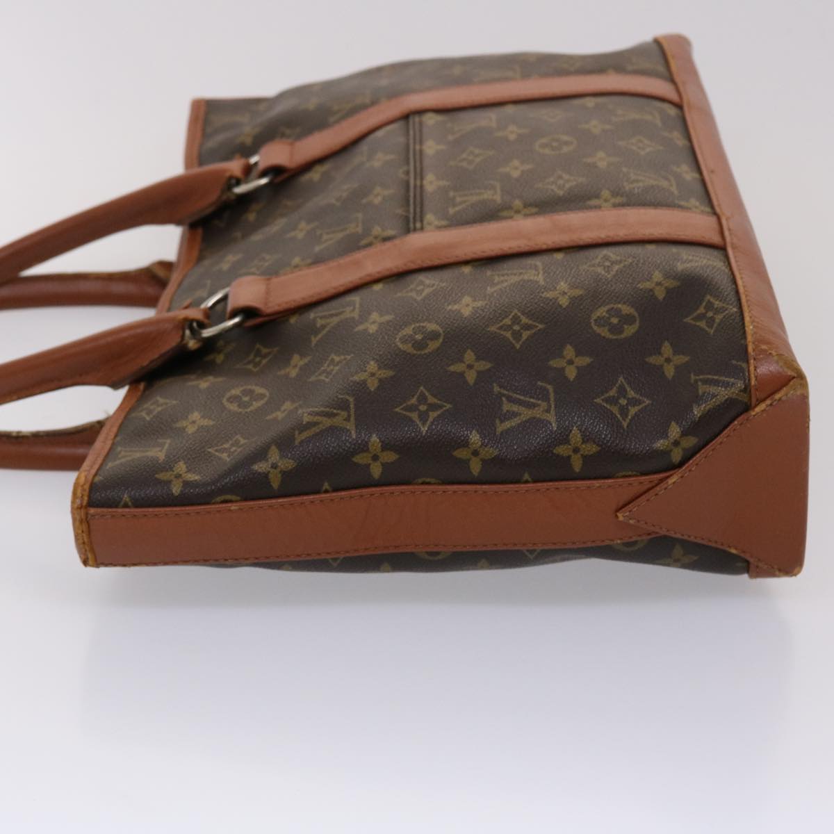 Louis Vuitton Monogram Sac Weekend PM Hand Bag LV Auth