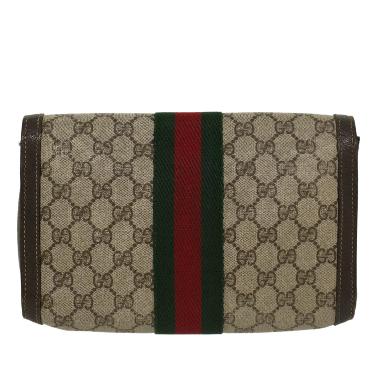 Gucci Leather Canvas Shoulder Bag