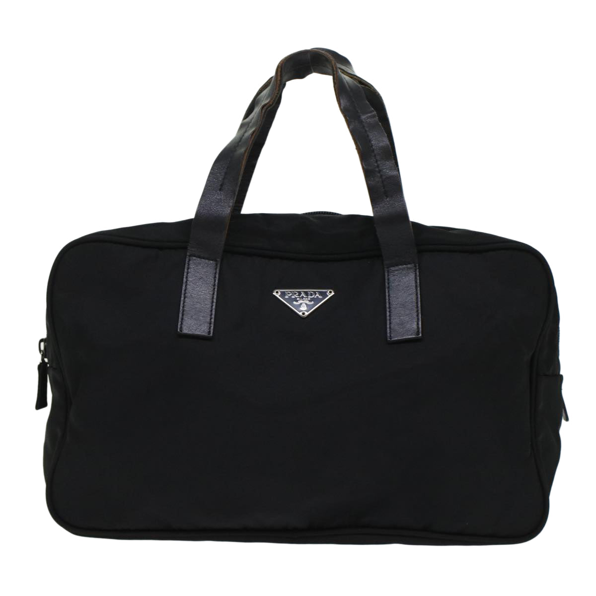Prada Hand Bag Nylon Black