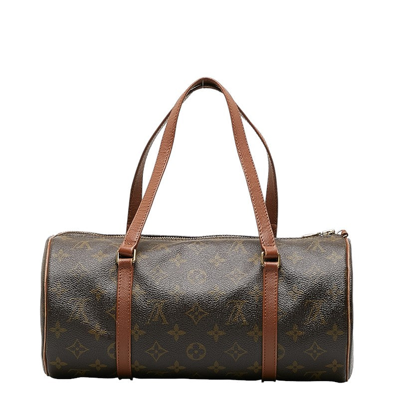 Louis Vuitton Monogram Papillon 30 Shoulder Bag Brown PVC Leather Louis Vuitton