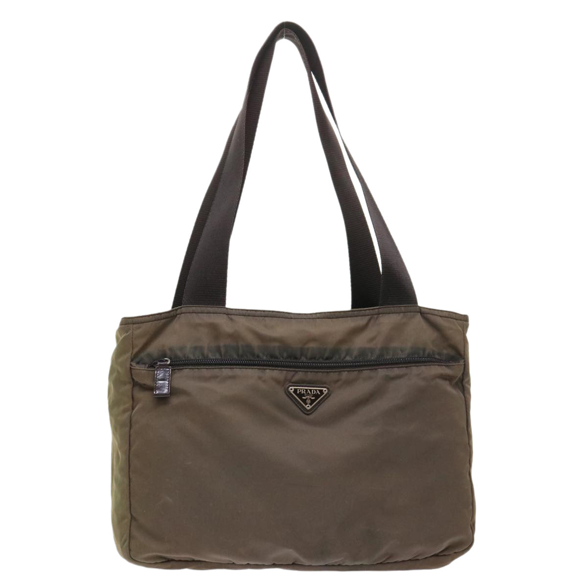 Prada Tote Bag Nylon Khaki