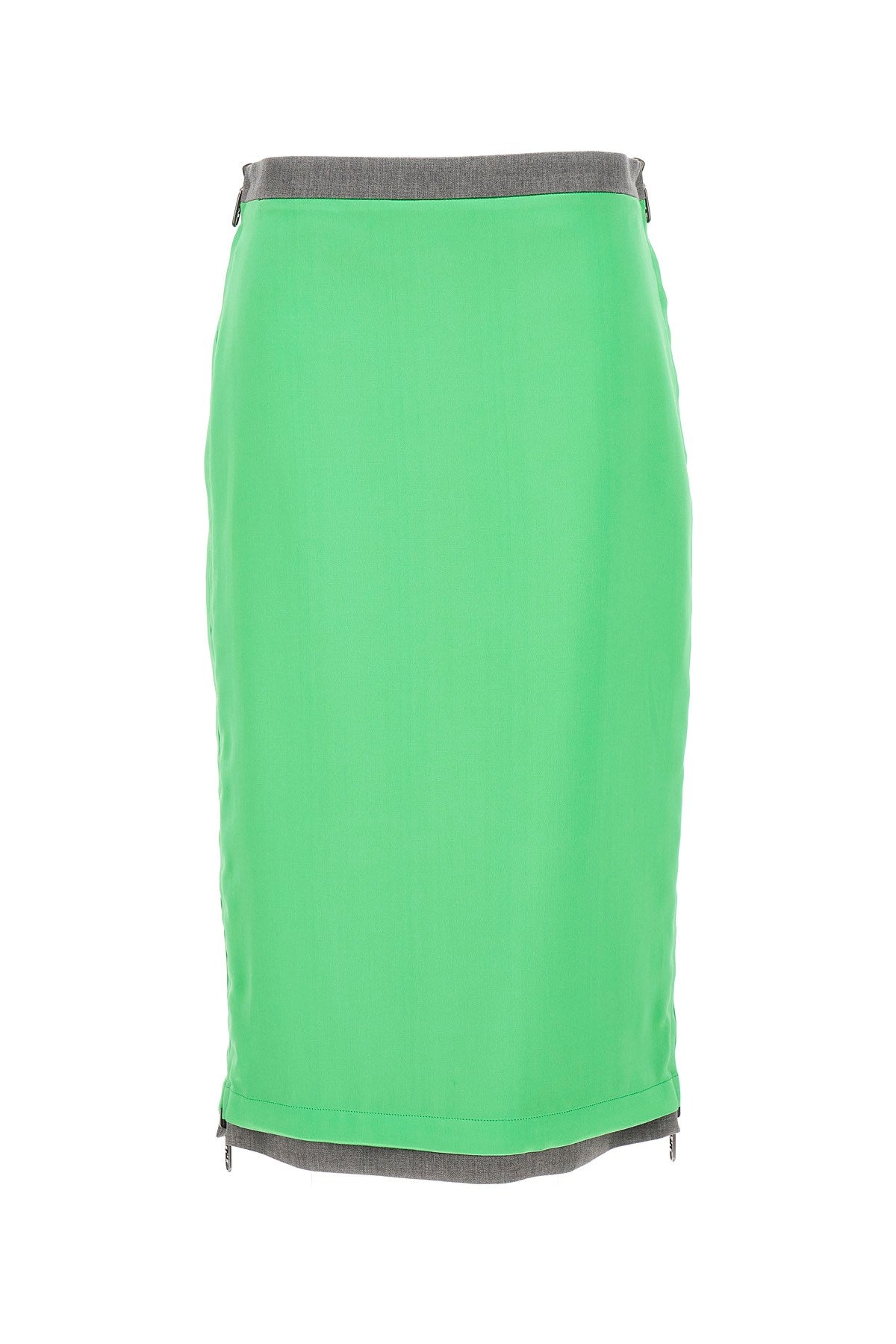 Fendi Women Satin And Gabardine Skirt