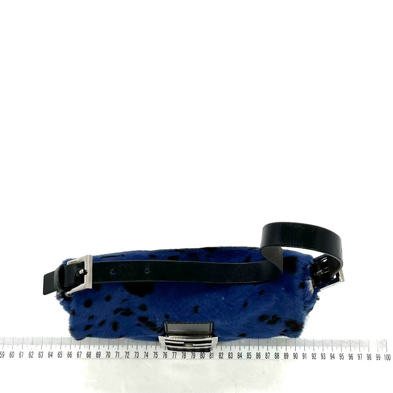 Fendi Baguette Pony hair in leopard print Blue