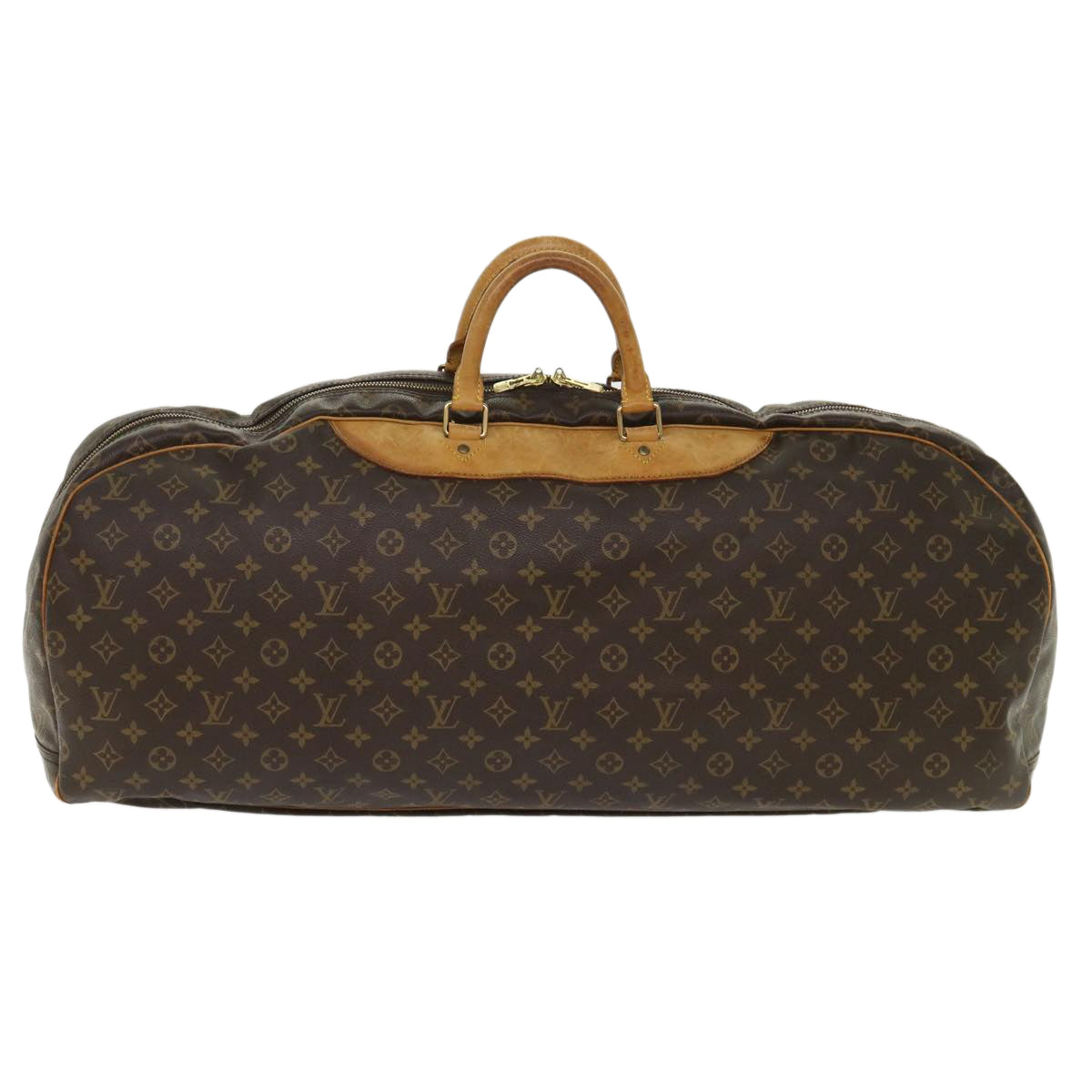 LOUIS VUITTON Monogram Sac Plein Air Long Boston Bag LV Auth