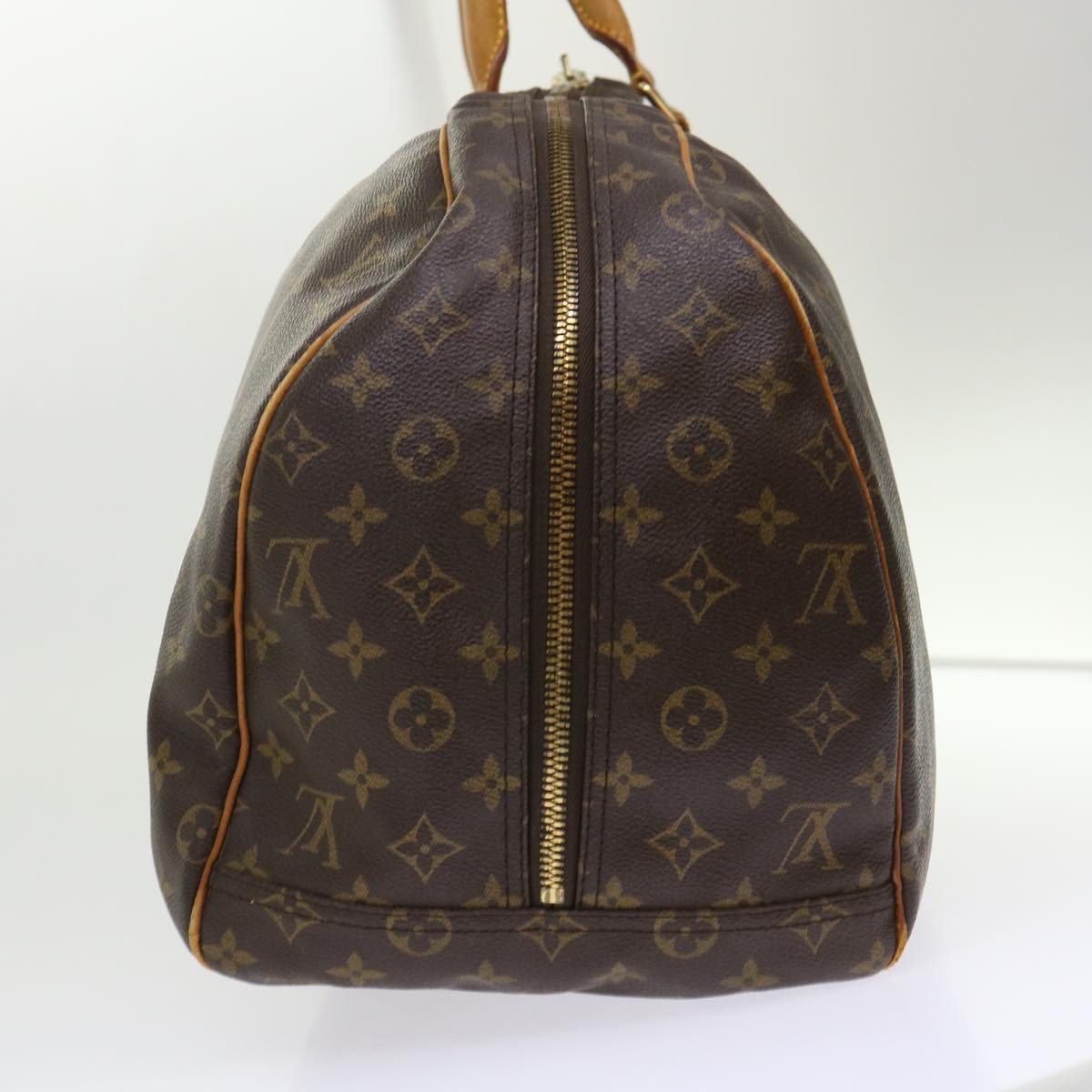LOUIS VUITTON Monogram Sac Plein Air Long Boston Bag LV Auth
