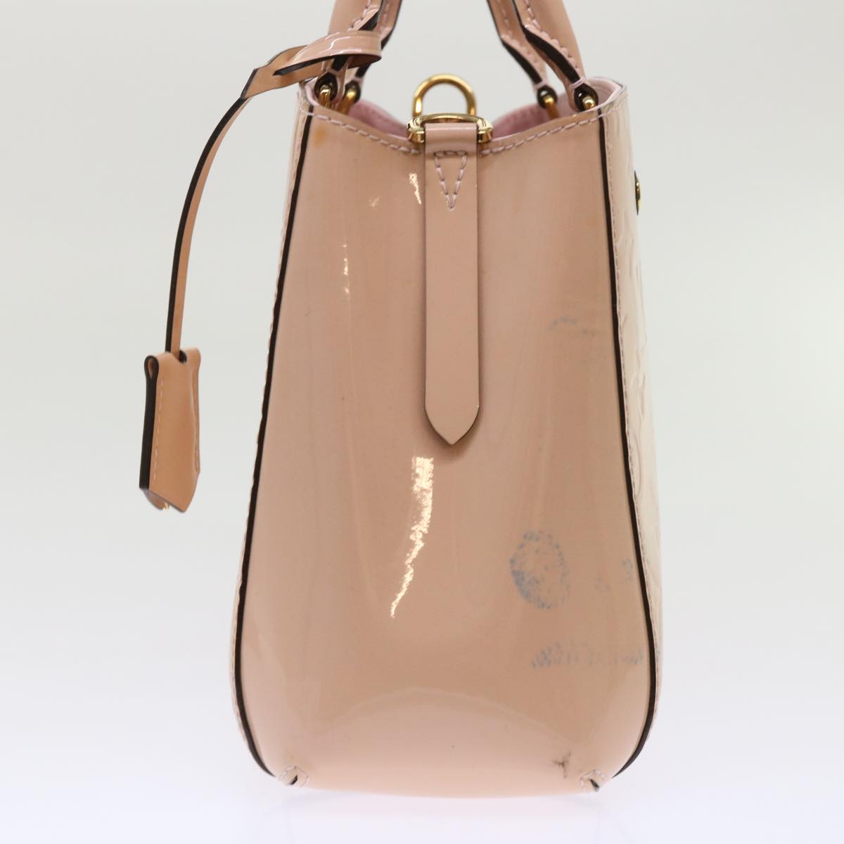 LOUIS VUITTON Monogram Vernis Montaigne BB Bag Rose Valerine Auth