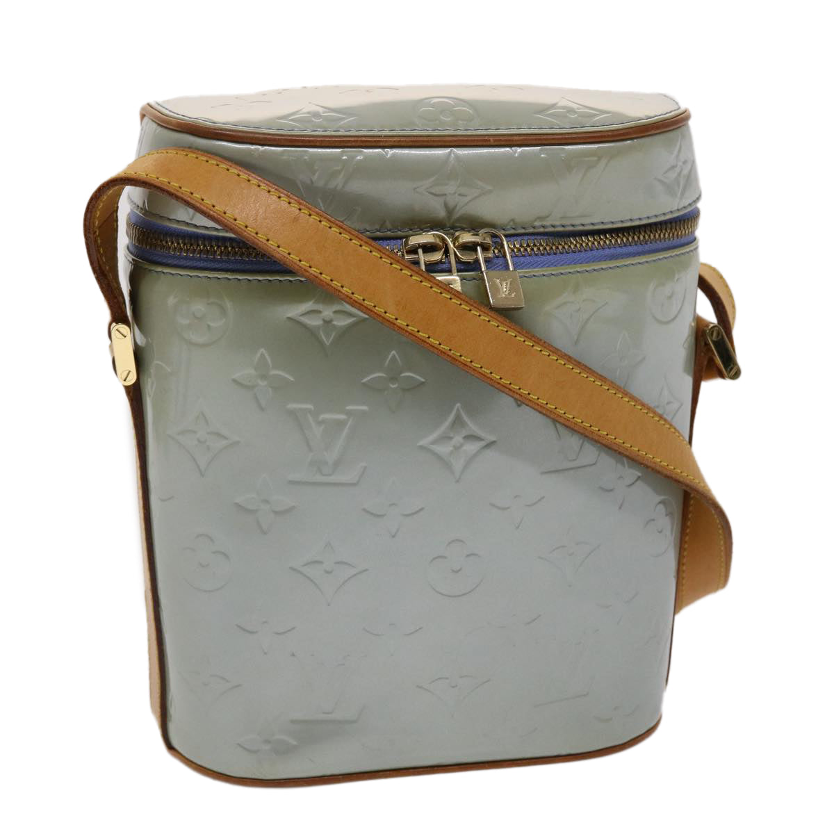 LOUIS VUITTON Monogram Vernis Sullivan Vertical Bag Lavande LV Auth