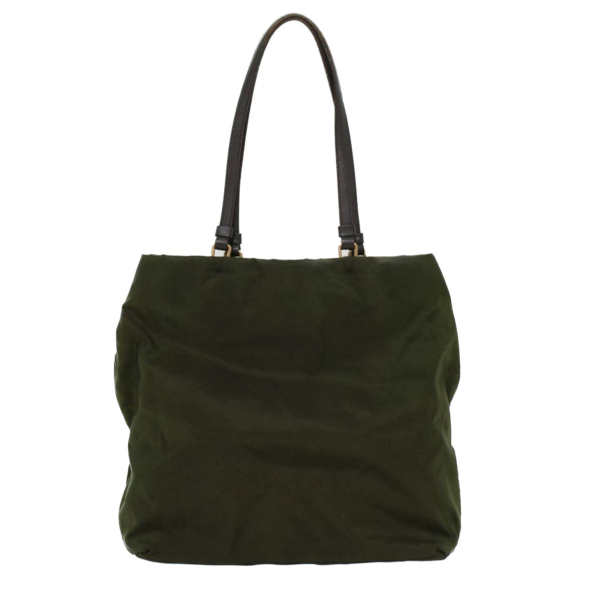 Prada Hand Bag Nylon Khaki