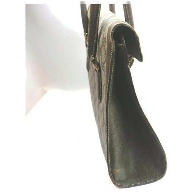 Gucci Envelope Leather Canvas Tote
