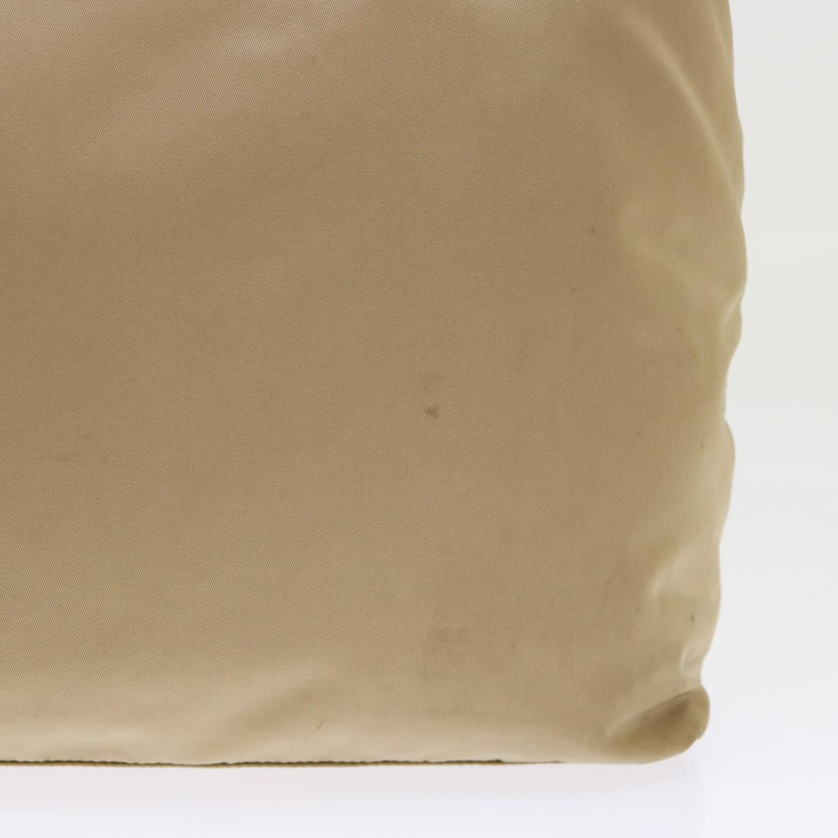 PRADA Shoulder Bag Nylon Beige Auth
