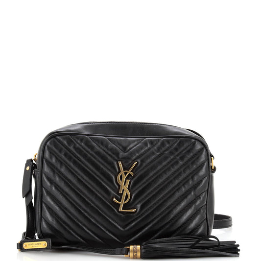 Luxury Saint Laurent Trending 2025 Lou Camera Bag Matelasse Chevron Leather Small