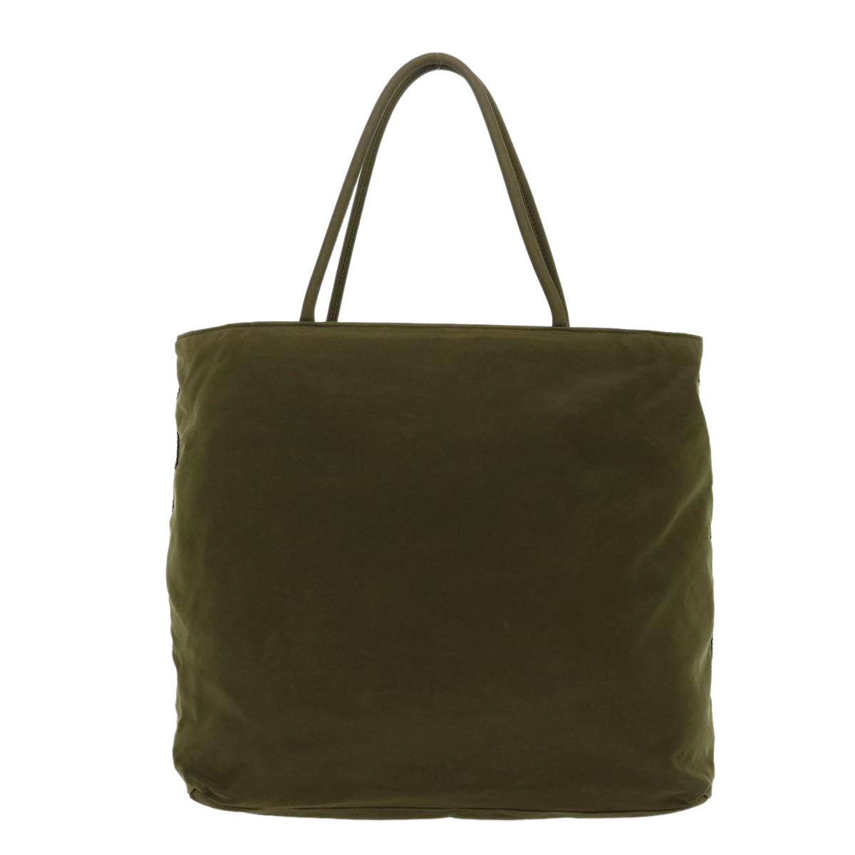 Prada Hand Bag Nylon Khaki