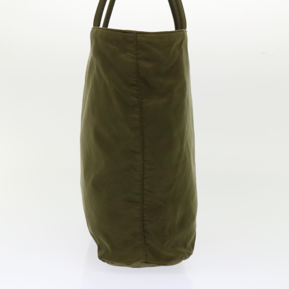 Prada Hand Bag Nylon Khaki