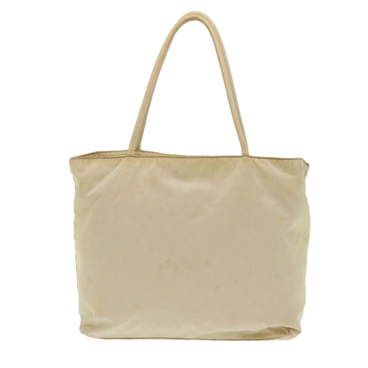 Prada Hand Bag Nylon Beige