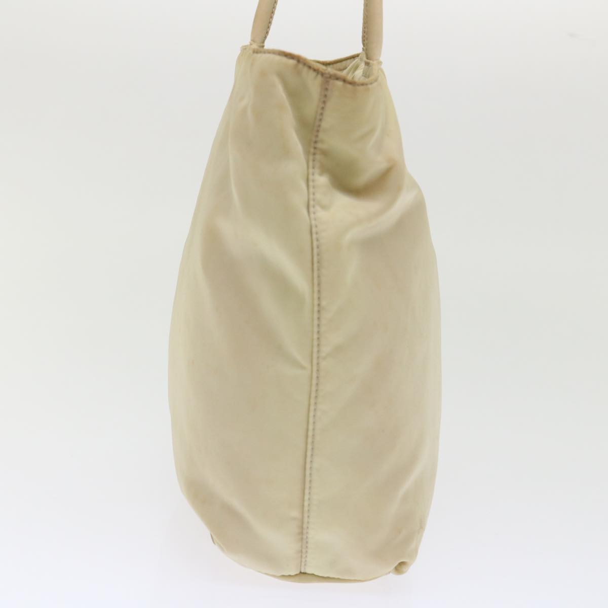 Prada Hand Bag Nylon Beige
