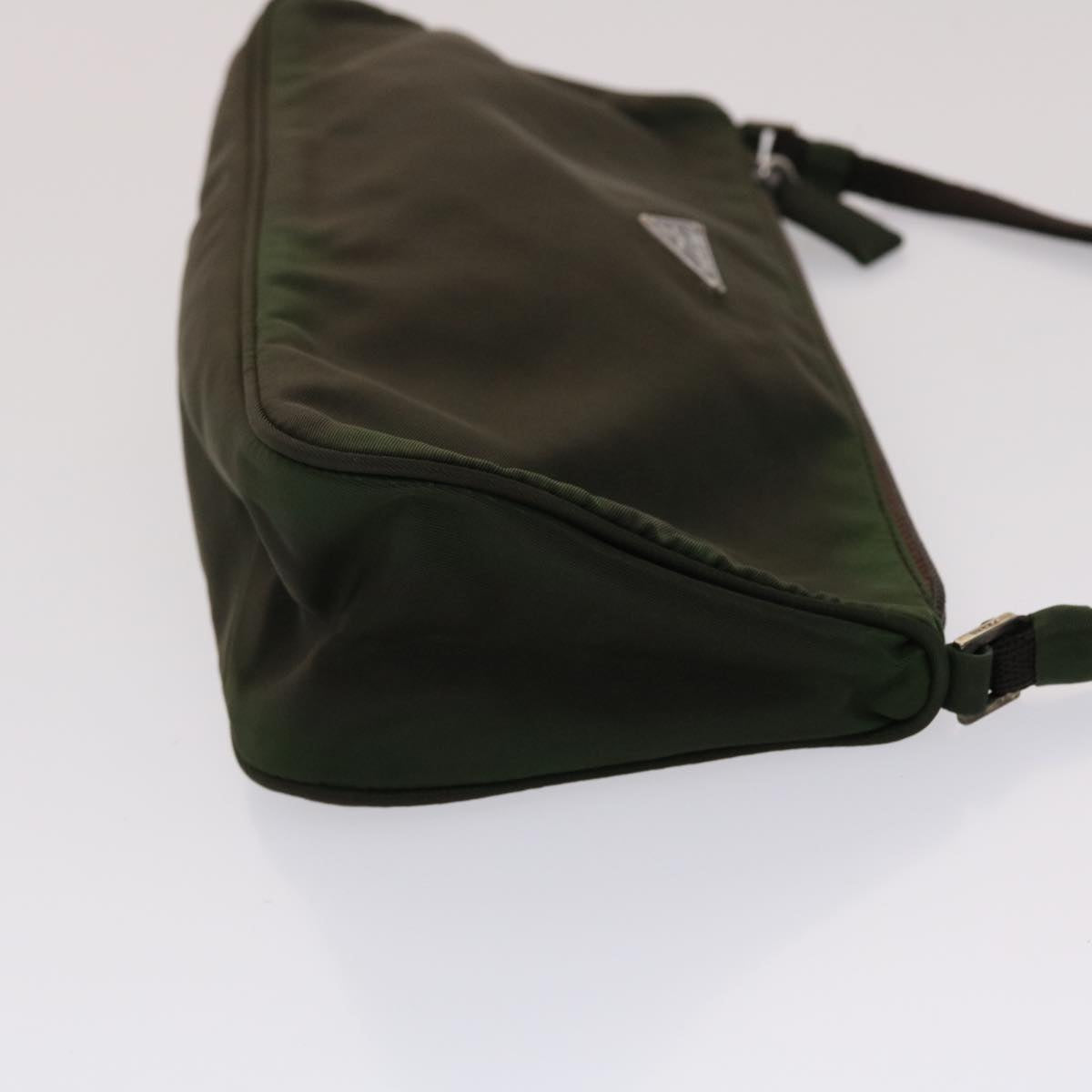 Prada Accessory Pouch Nylon Khaki Luxury Handbag
