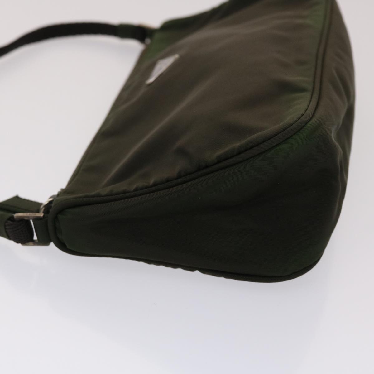 Prada Accessory Pouch Nylon Khaki Luxury Handbag