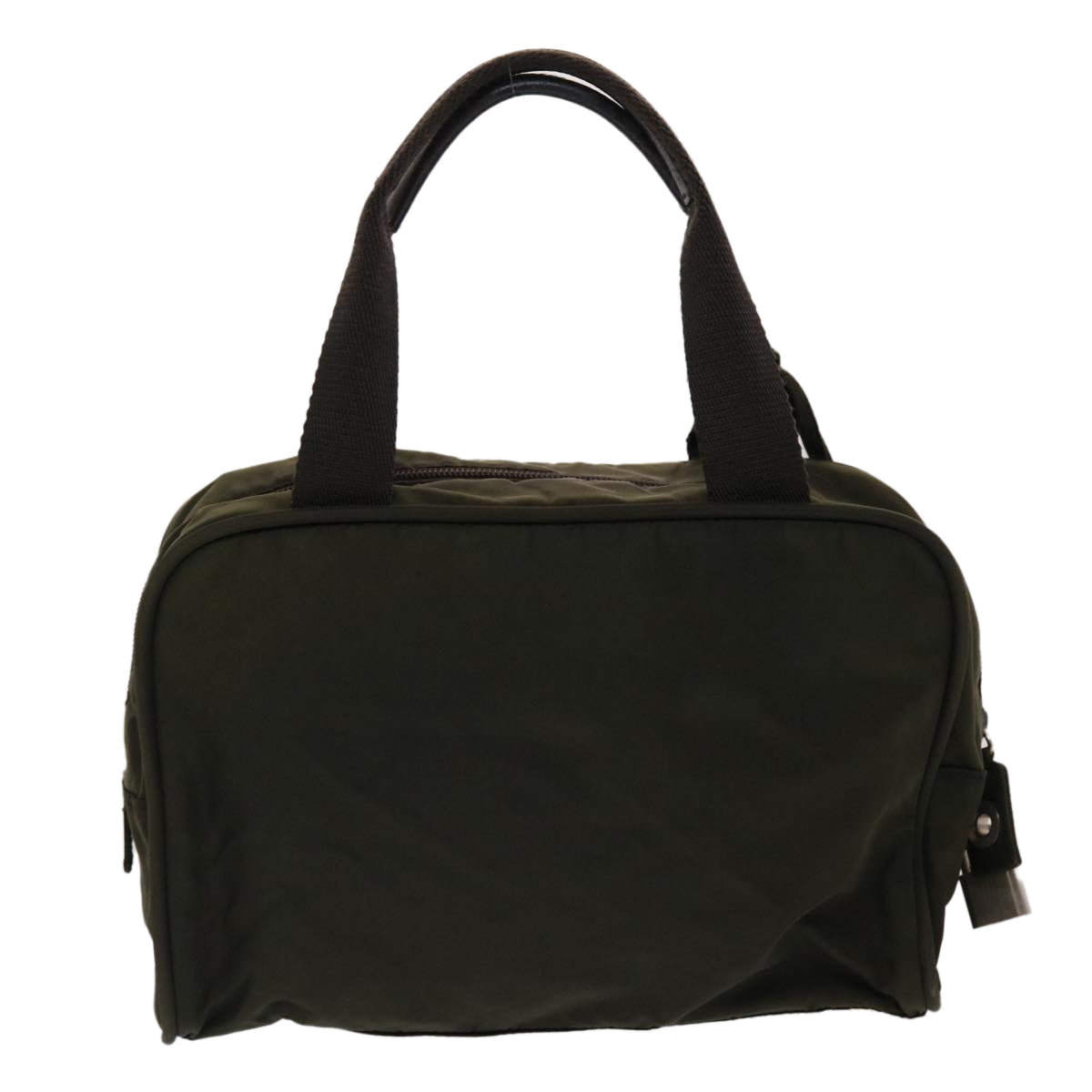 PRADA Hand Bag Nylon Khaki Auth